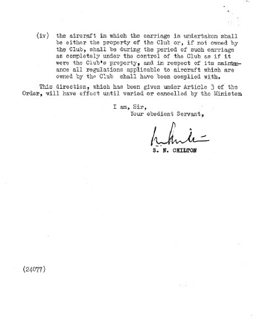 CAA Authorisation page 2