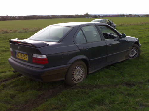 BMW with its driver