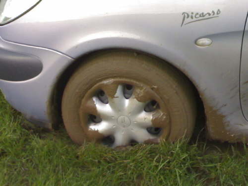 Up to the axle